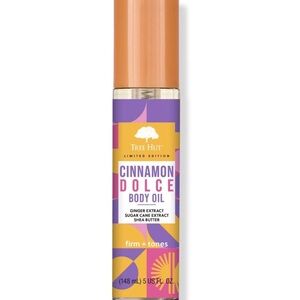 🍥🧁Tree Hut Cinnamon Dolce Body Oil Ginger and Sugar Cane Extract, 5 fl oz.